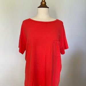 COS Bright Red Short Sleeve oversized Tee